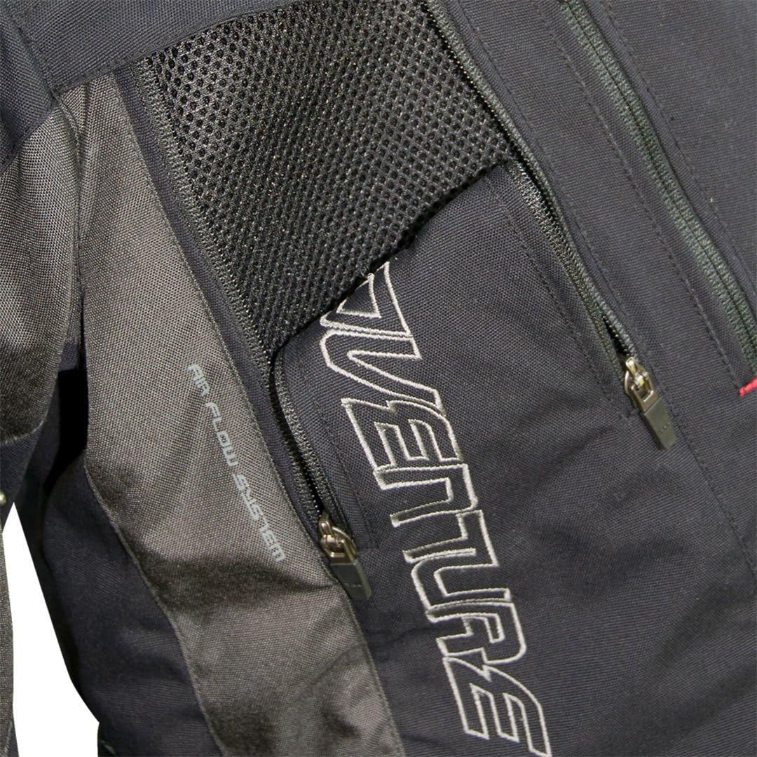 Kurtka motocyklowa BUSE Adventure STX czarno-szara