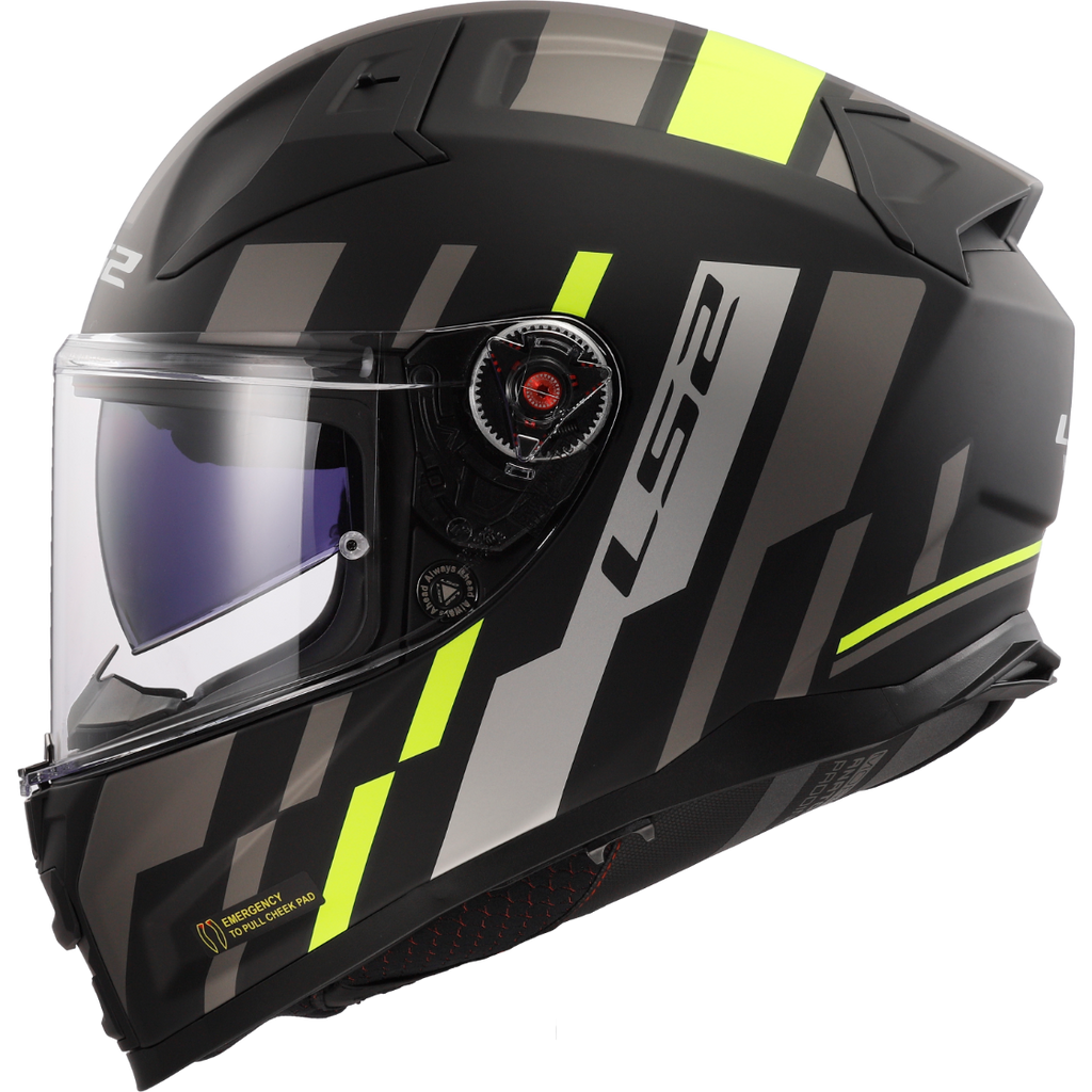 KASK LS2 FF811 VECTOR II TRON M.BL. H-V YEL.-06