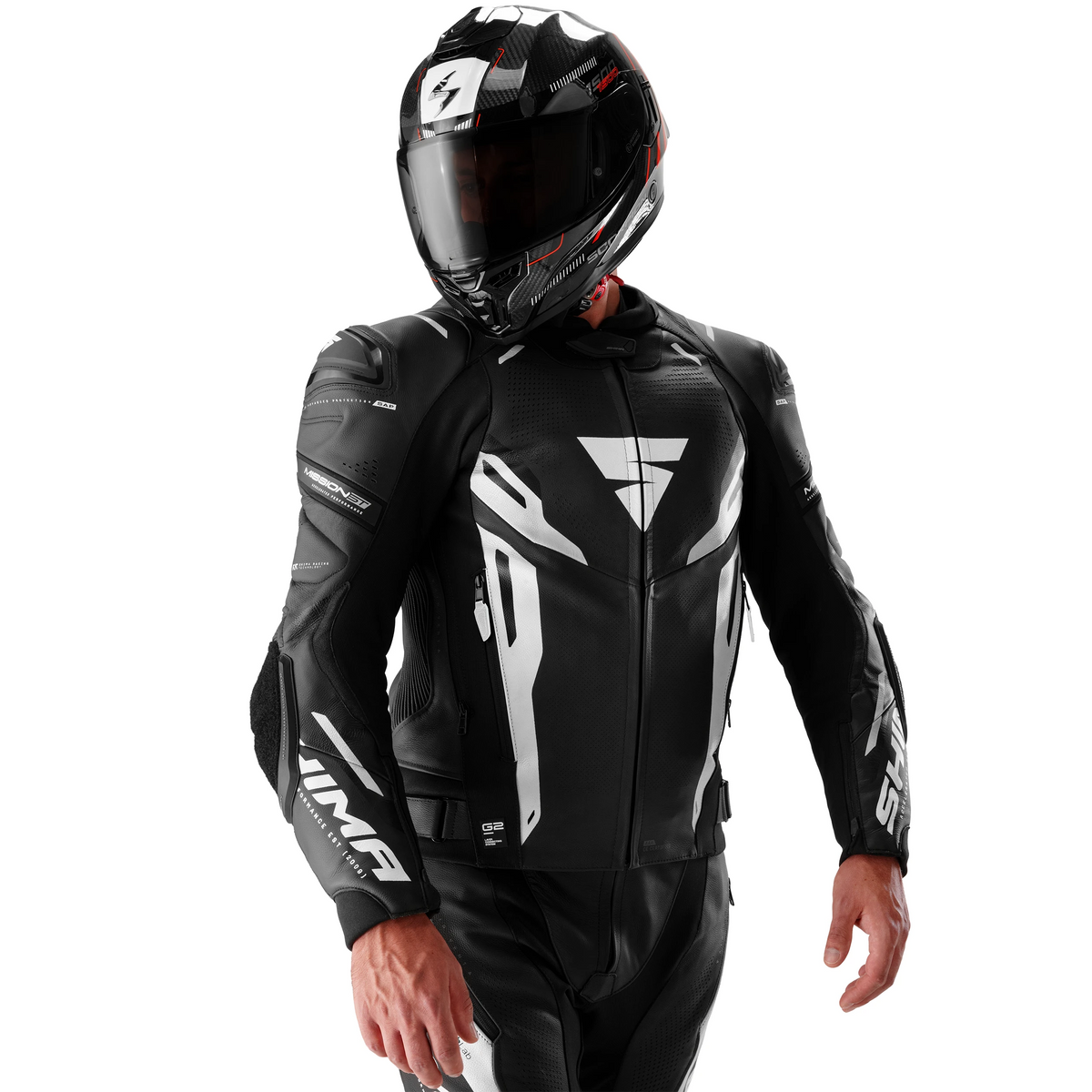 SHIMA MISSION ST MEN JKT G2 BLK/WHT