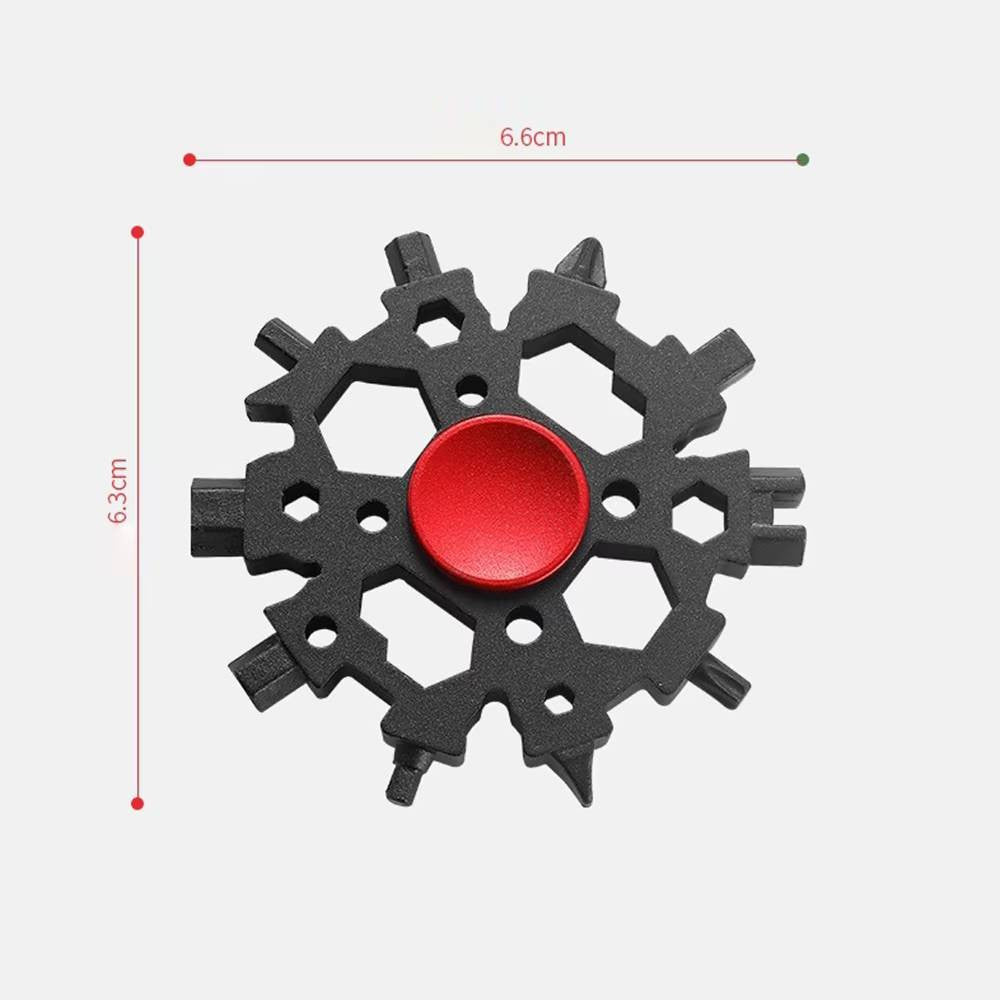 ROXAR TECH Multitool, zestaw narzędzi rowerowych gwiazdka fidget spinner 23 w 1 ROXAR