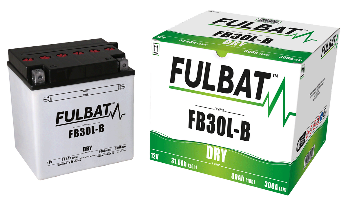 Akumulator FULBAT FUL DRY - FB30L-B / YB30L-B (suchy, obsługowy, kwas w zestawie)
