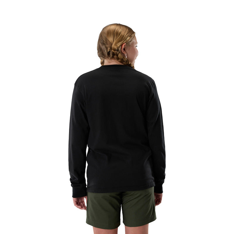 KOSZULKA Z DŁUGIM RĘKAWEM JUNIOR FOX ROUGHCUT ULTRA BLACK