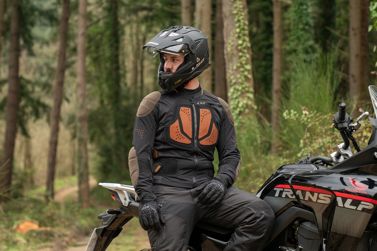 KURTKA LS2 X-TERRAIN MAN BLACK H-V ORANGE
