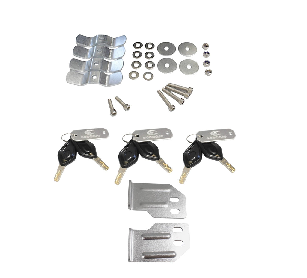 ZESTAW 3 KUFRÓW ALUMINIOWYCH (2X36L SYMETRYCZNE + 45L) COOCASE SREBRNY Z TORBĄ WEWNĘTRZNĄ – zdjęcie 5