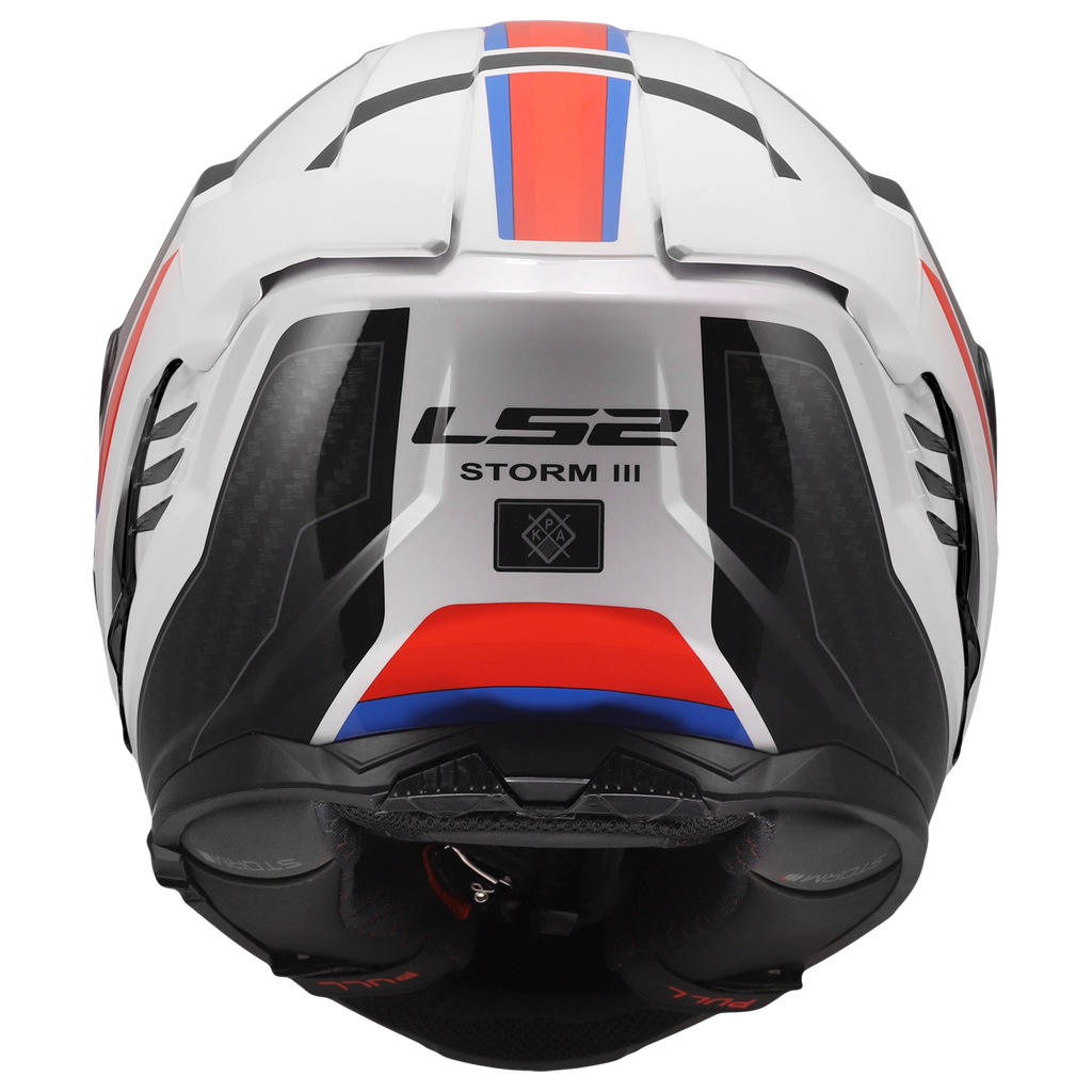 KASK LS2 FF818 STORM III SPORTY WHITE BLUE RED
