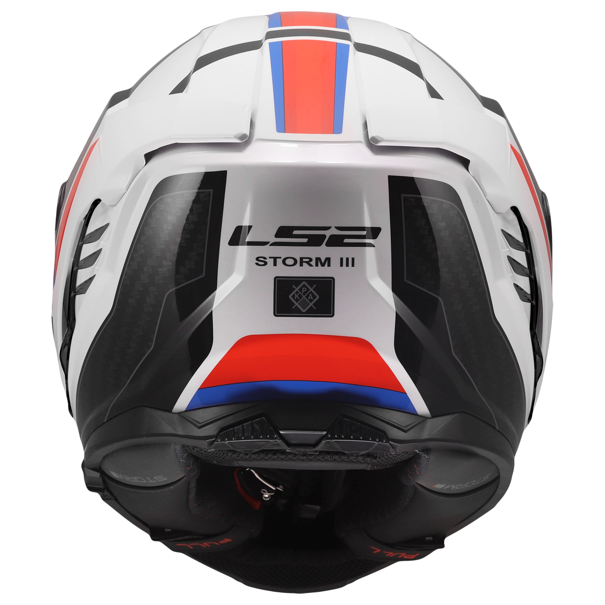 KASK LS2 FF818 STORM III SPORTY WHITE BLUE RED