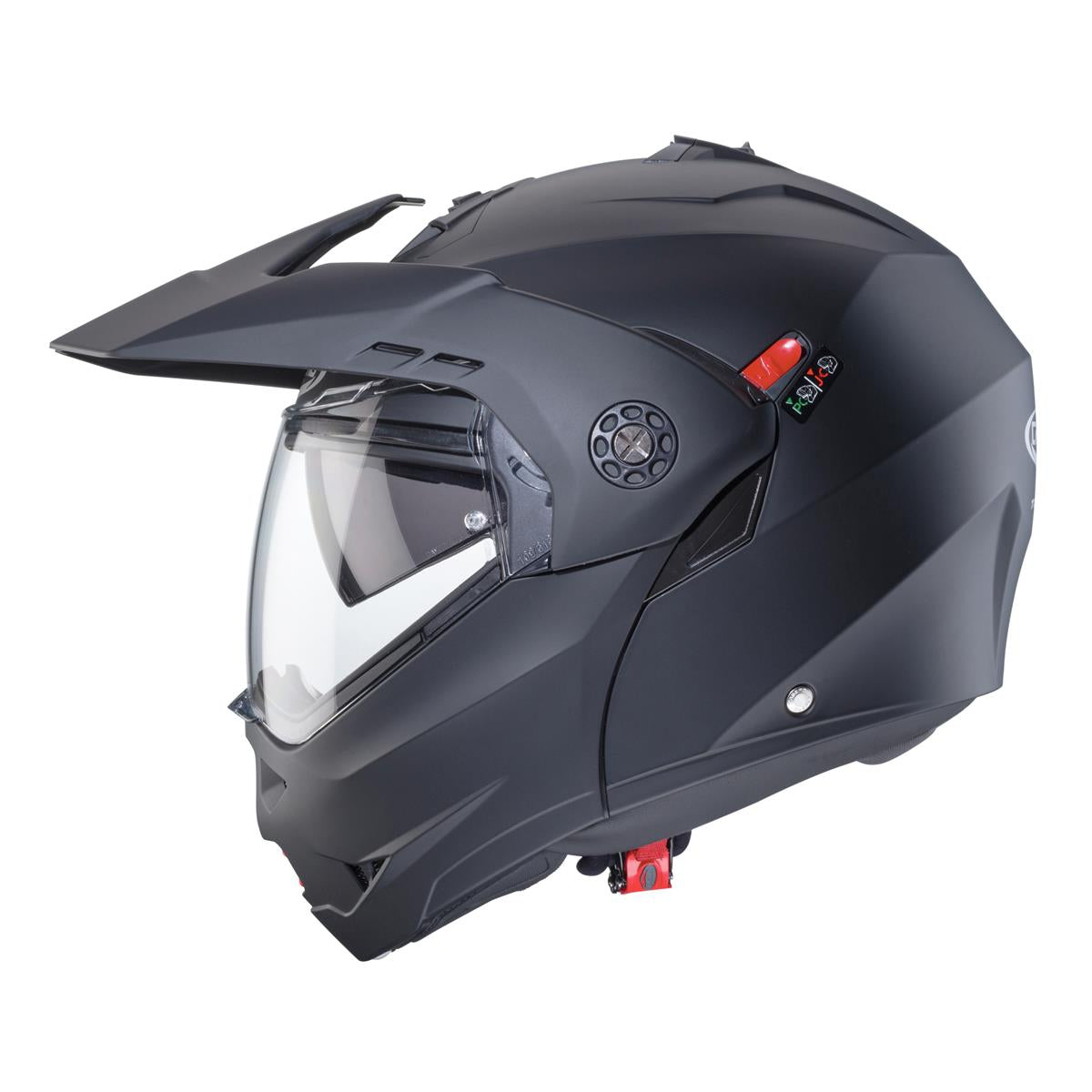 CABERG KASK SZCZĘKOWY FLIP-UP ENDURO MODEL TOURMAX X SOLID KOLOR CZARNY MAT (PINLOCK W ZESTAWIE) – zdjęcie 4