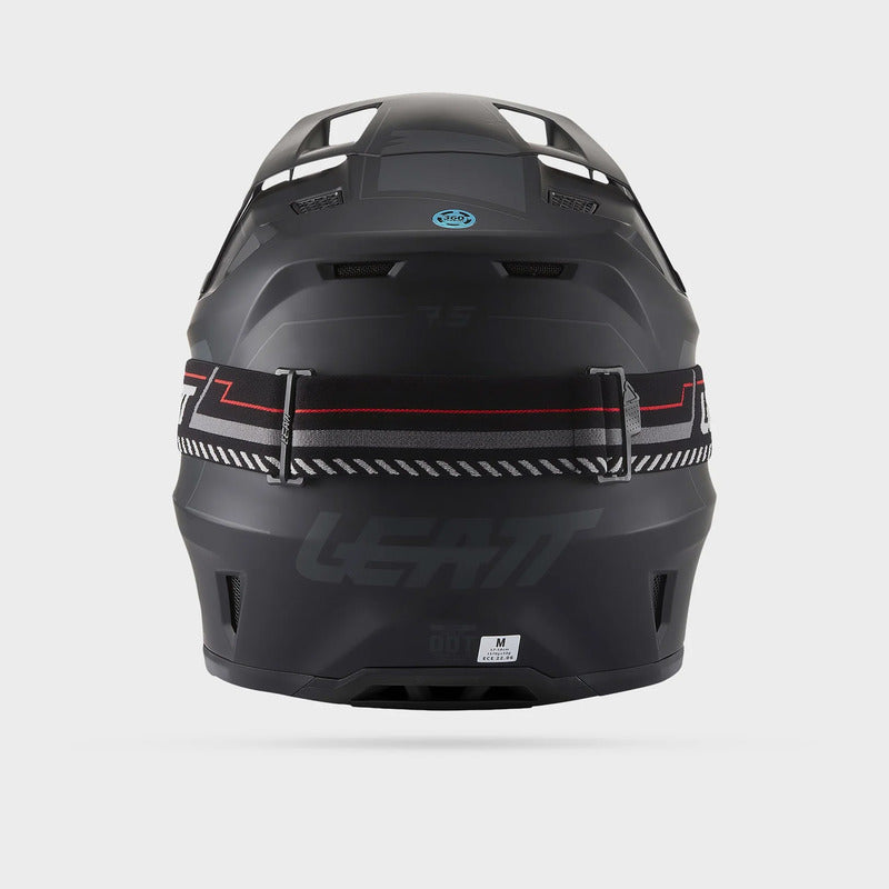 KASK MOTOCYKLOWY Z GOGLAMI LEATT KIT MOTO 7.5 STEALTH BLACK S