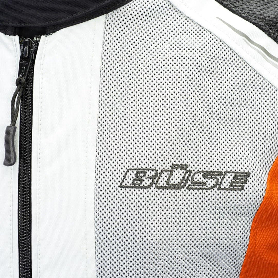 Kurtka motocyklowa BUSE Summer Flash szaro-czerwona