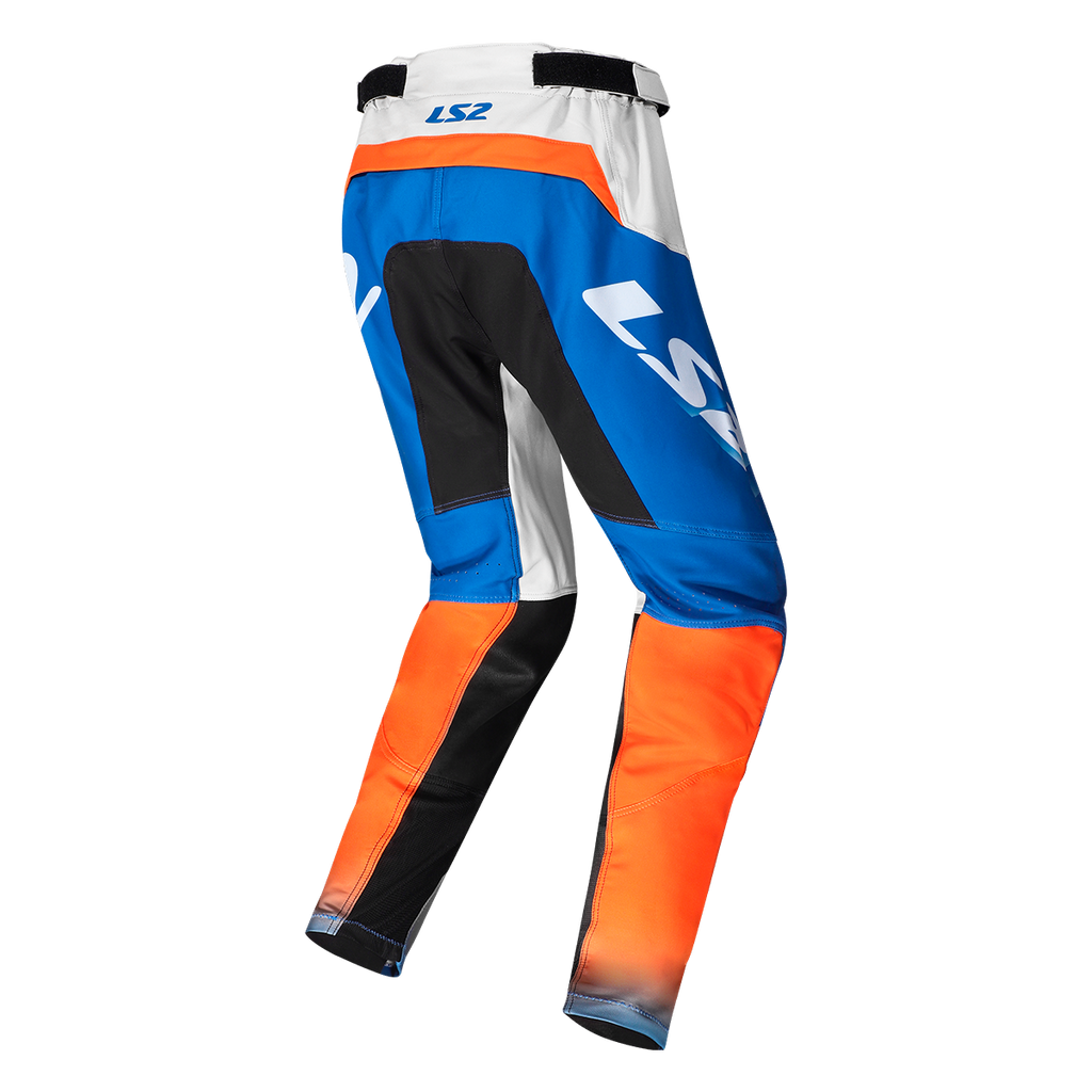 SPODNIE LS2 GRAVEL ORANGE BLUE GREY