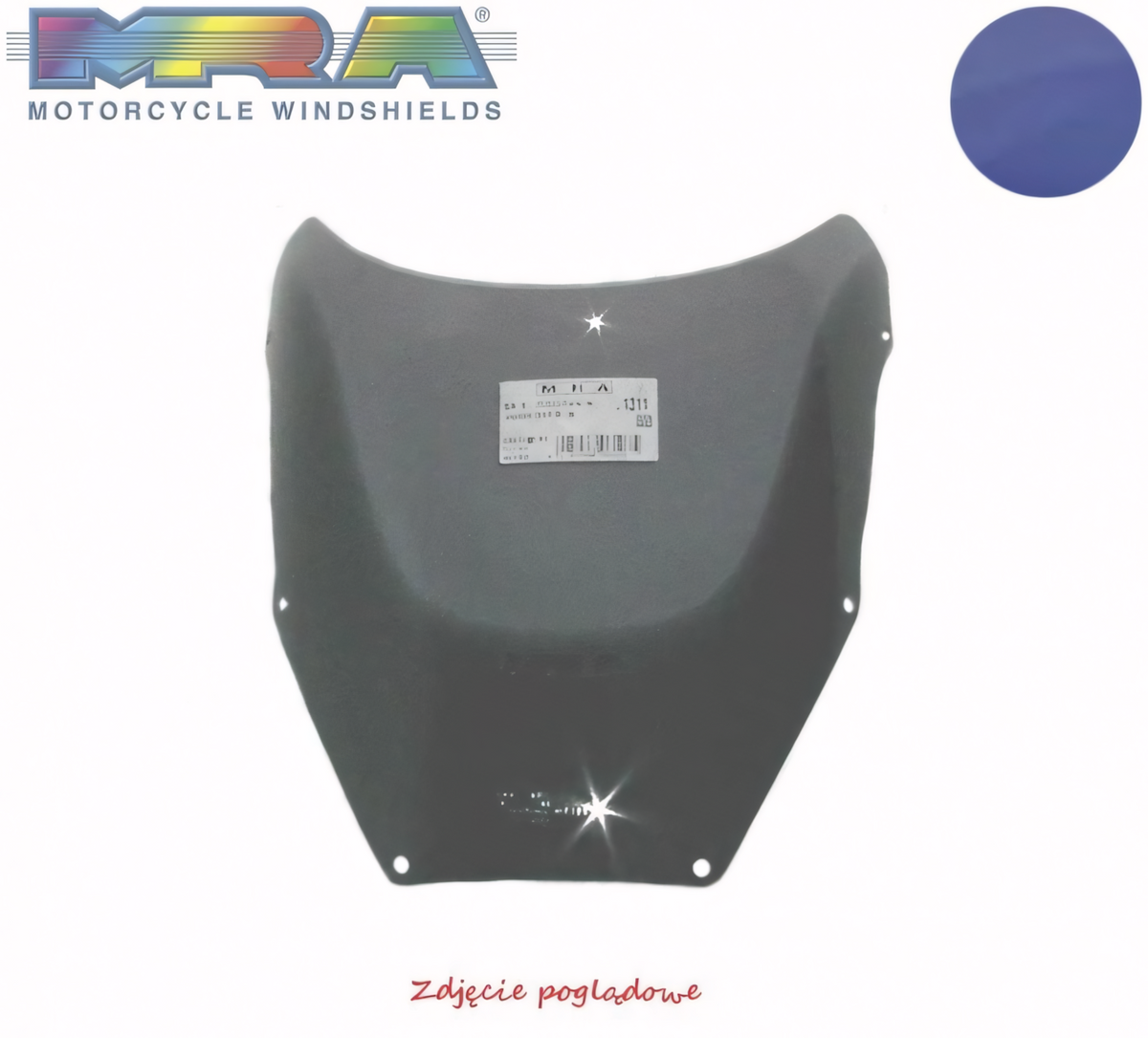 Szyba motocyklowa MRA SUZUKI GSX-R 600, GSX-R 750 [04-] (typ S, niebieska)