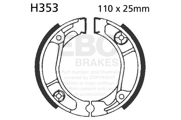 EBC Brakes Szczęki hamulcowe EBC H353 (1 kpl.)