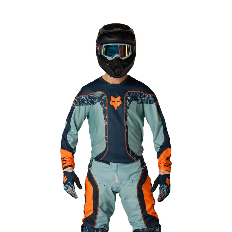 BLUZA MOTOCYKLOWA FOX 180 IMAGE PRINT ARCTIC BLUE