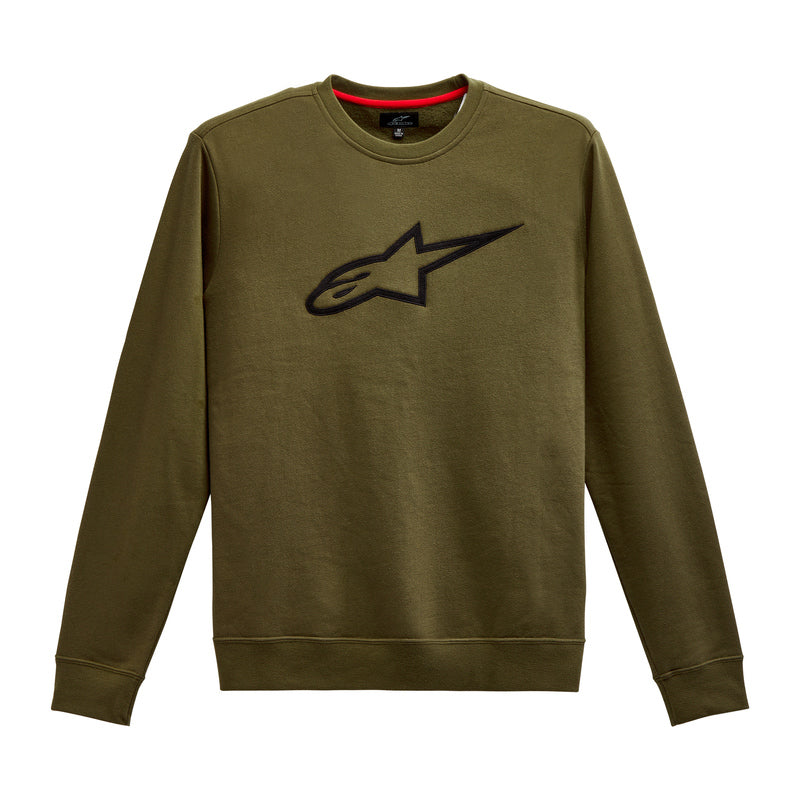 BLUZA ALPINESTARS AGELESS CREW MILITARY GREEN BLACK