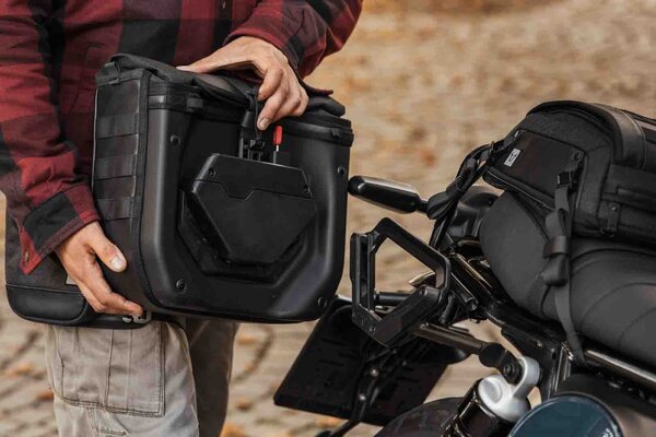 SAKWA LEGEND GEAR SW-MOTECH SIDE BAG FOR V-LOC BLACK 16L