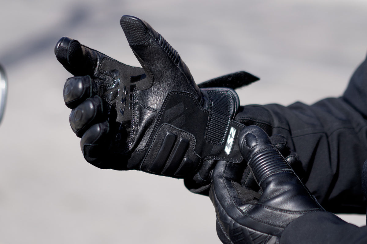 RĘKAWICE LS2 OCTANE WP LEATHER MAN BLACK BROWN