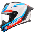 KASK LS2 FF820 RAPID III HYPER WHITE BLUE RED
