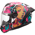 KASK LS2 FF820 RAPID III CYBERG PURPLE CYAN