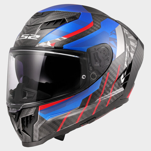 KASK LS2 FF807 DRAGON TRAX BLUE RED