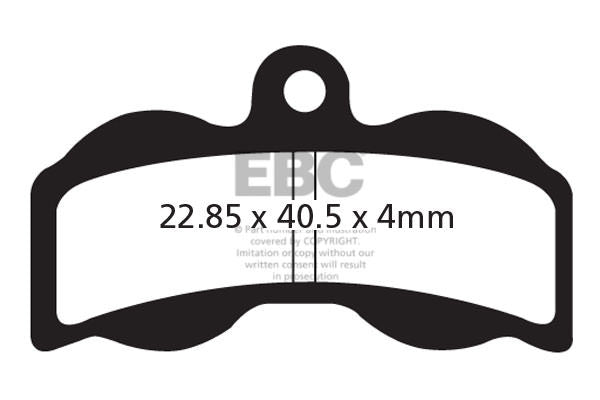 CFA300HH - Klocki hamulcowe rowerowe (spiekane) EBC Brakes