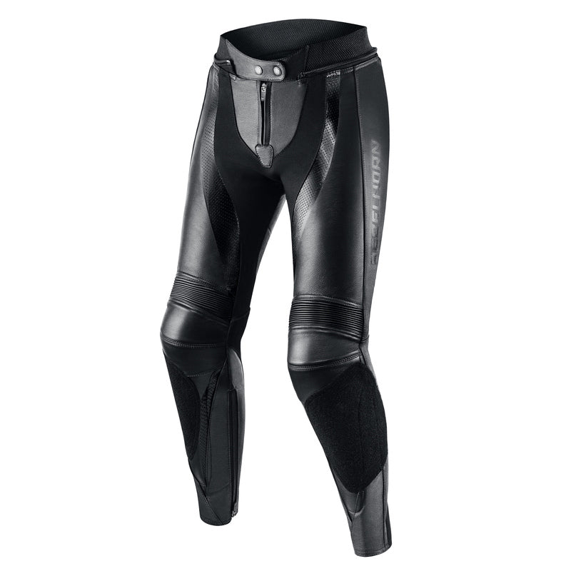 SPODNIE MOTOCYKLOWE SKÓRZANE DAMSKIE REBELHORN REBEL BLACK W34