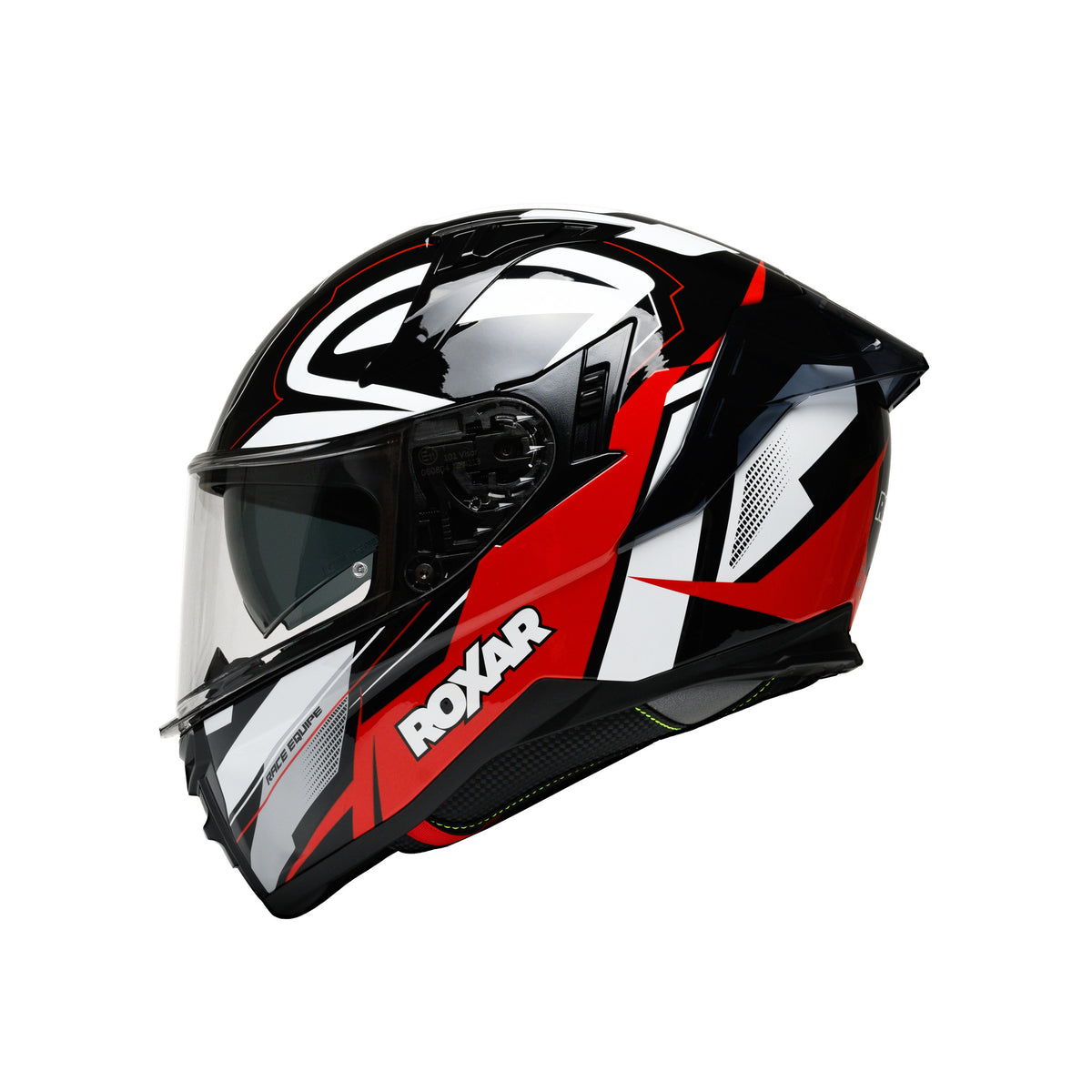 ROXAR HELMETS Kask Motocyklowy ROXAR BAYAMO EVO RACE Czarny/ biały/ czerwony