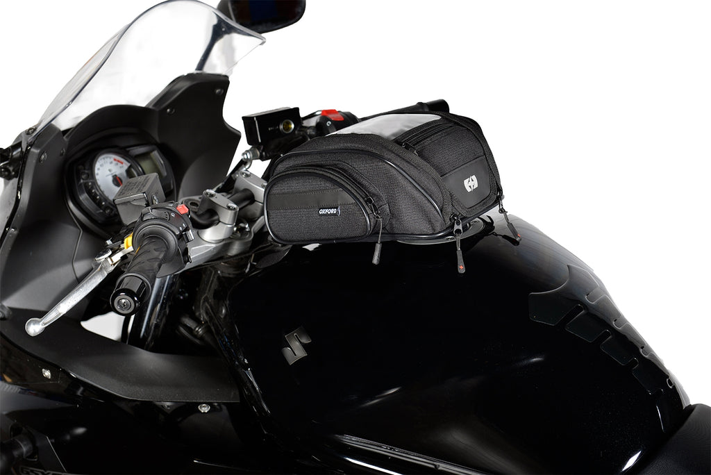 OXFORD TORBA NA ZBIORNIK MOTOCYKLA TANK BAG F1 MINI TANK 7L MAGNETIC (MAGNES) KOLOR CZARNY POJEMNOŚĆ 7L (ZASTĘPUJE OL430) – zdjęcie 3