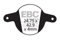 CFA326 - Klocki hamulcowe rowerowe (organiczne) EBC Brakes