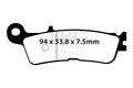 EBC Brakes Klocki hamulcowe EBC FA755R (kpl. na 1 tarcze)