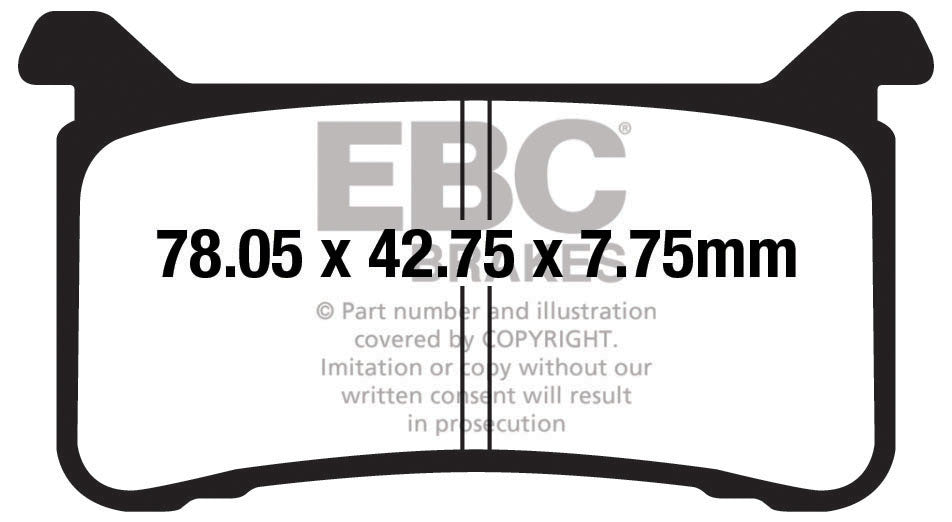 EBC Brakes Klocki hamulcowe EBC FA700HH wzmacniane (kpl. na 1 tarcze)
