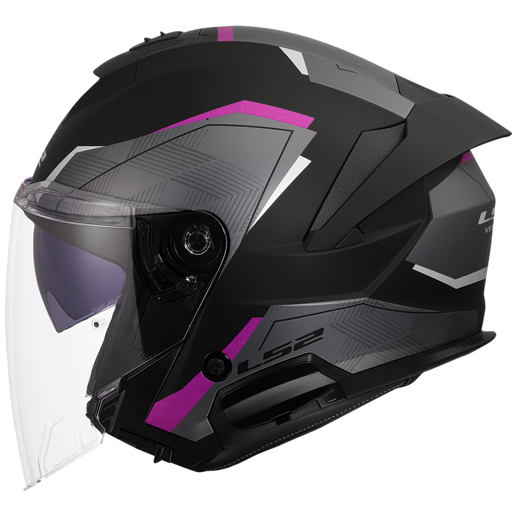 KASK LS2 OF618 VERSO II AIR BLACK PURPLE
