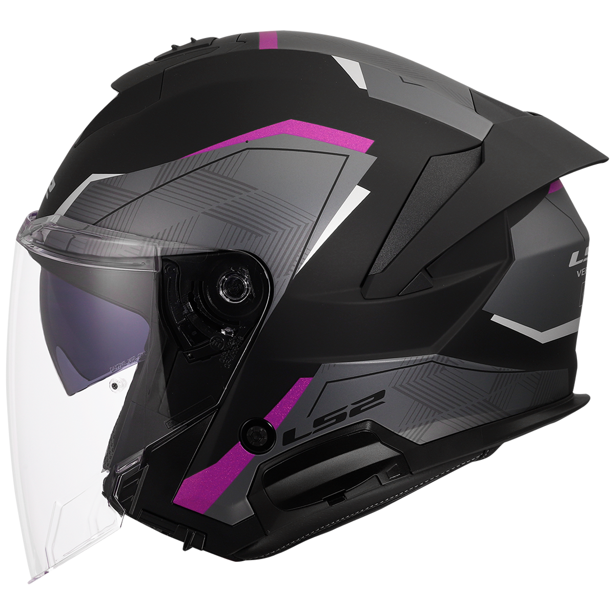 KASK LS2 OF618 VERSO II AIR BLACK PURPLE