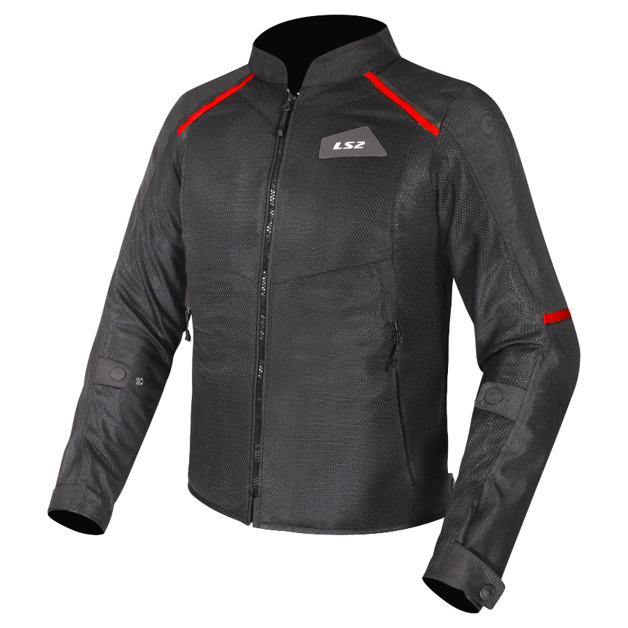 KURTKA LS2 BREEZE MAN BLACK RED