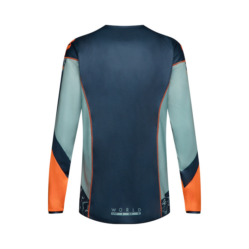BLUZA MOTOCYKLOWA FOX 180 IMAGE PRINT ARCTIC BLUE