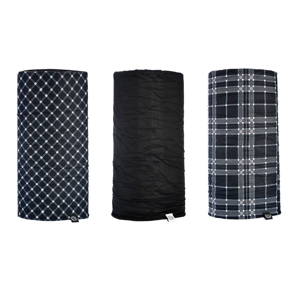 OXFORD KOŁNIERZ WIELOFUNKCYJNY WIATROODPORNY COMFY 3 SZTUKI W OPAKOWANIU KOLOR TARTAN – zdjęcie 2