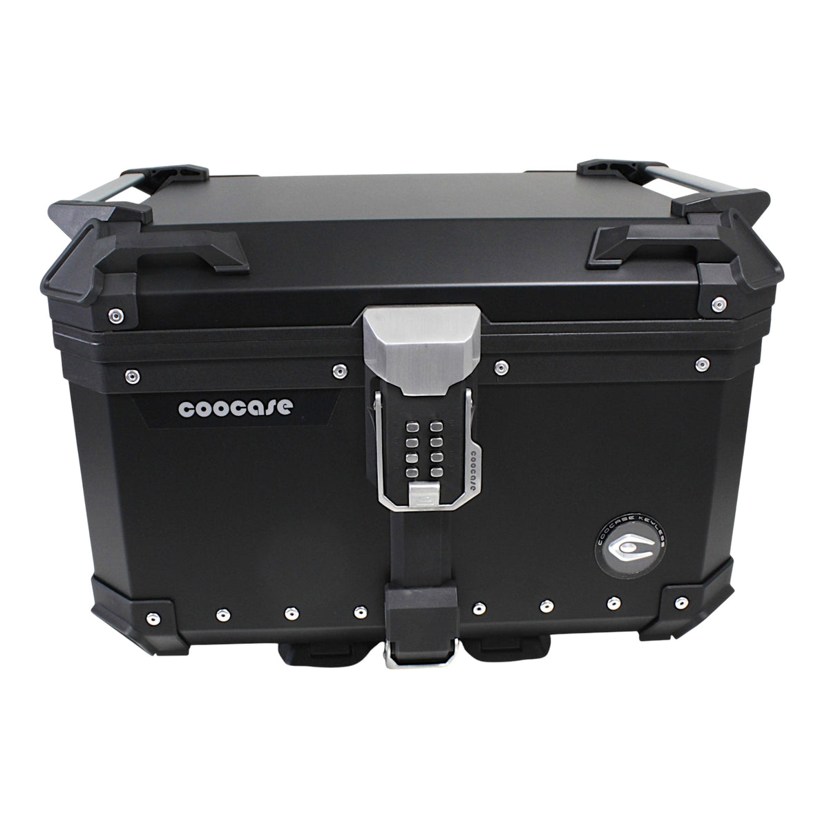 KUFER CENTRALNY ALUMINIOWY COOCASE 55L KEYLESS CZARNY – zdjęcie 2