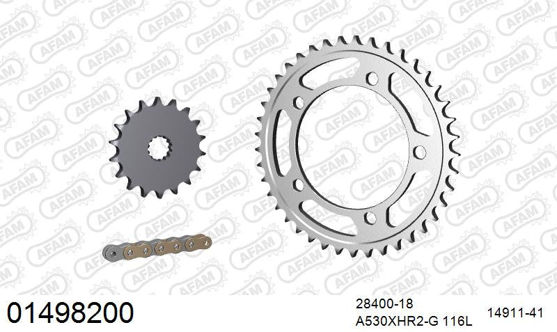 Zestaw napędowy AFAM do SUZUKI GSX 1400 K1,K2,K3,K4,K5,K6,K7