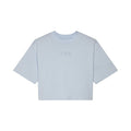 T-SHIRT DAMSKI FOX WORDMARK OS CROP PALE BLUE