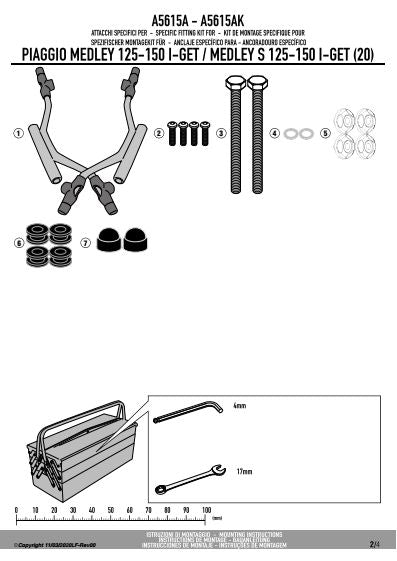 KAPPA MOCOWANIE SZYBY 7057AK PIAGGIO Medley 125-150 i get / Medley S 125-150 i get (20) – zdjęcie 3