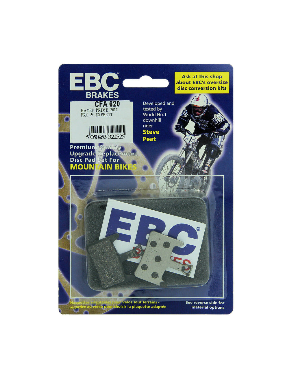 CFA620 - Klocki hamulcowe rowerowe (organiczne) EBC Brakes – zdjęcie 4