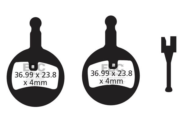 CFA439 - Klocki hamulcowe rowerowe (organiczne) EBC Brakes – zdjęcie 3
