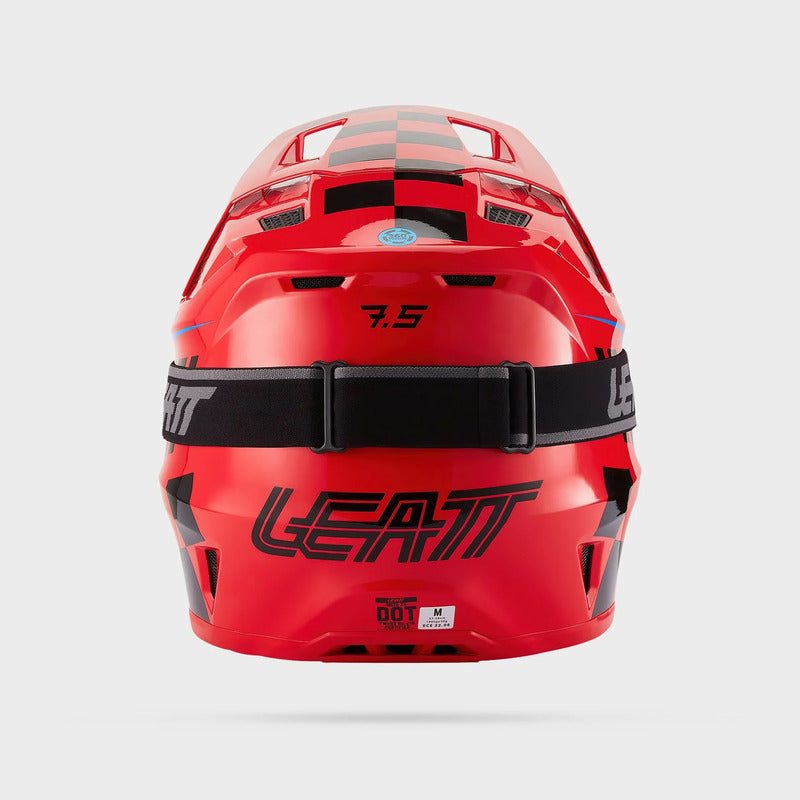 KASK MOTOCYKLOWY Z GOGLAMI LEATT KIT MOTO 7.5 RED S
