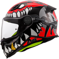 KASK LS2 FF812 KID PUNK GREY RED
