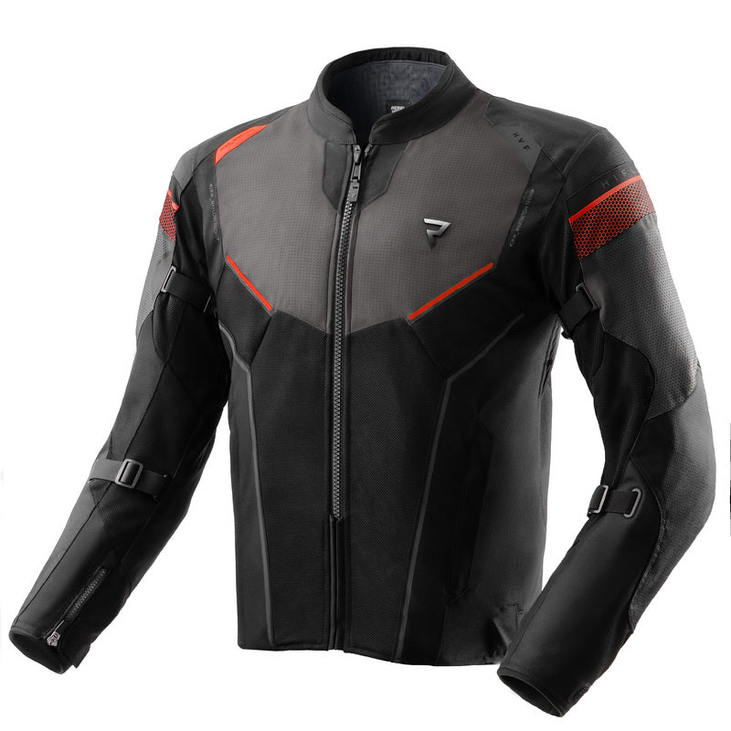 KURTKA MOTOCYKLOWA TEKSTYLNA REBELHORN HIFLOW 5 BLACK GREY RED