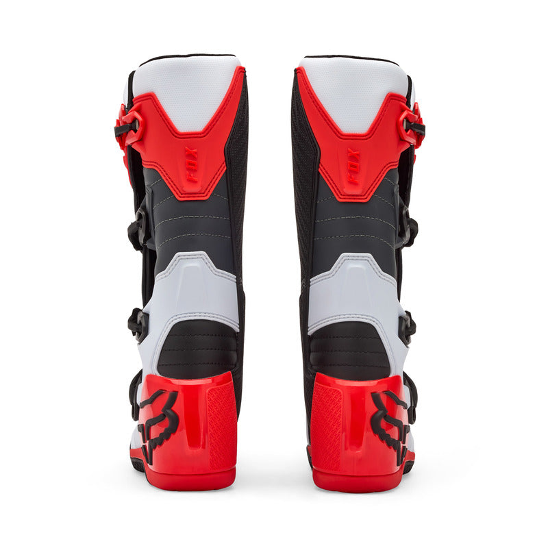 BUTY MOTOCYKLOWE FOX COMP WHITE FLUO RED