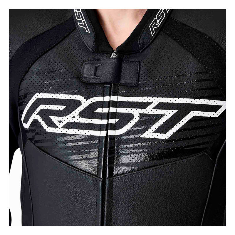 KURTKA MOTOCYKLOWA SKÓRZANA RST TRACTECH EVO D3O BLACK WHITE S