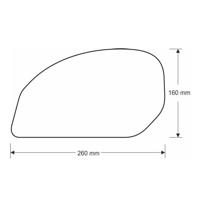 ONEDESIGN Grip Boczny HDR Uniwersalny 260x160mm czarny