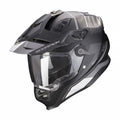 SCORPION KASK DUAL ENDURO / ADVENTURE ADF-9000 AIR DESERT KOLOR CZARNY/SREBRNY MAT