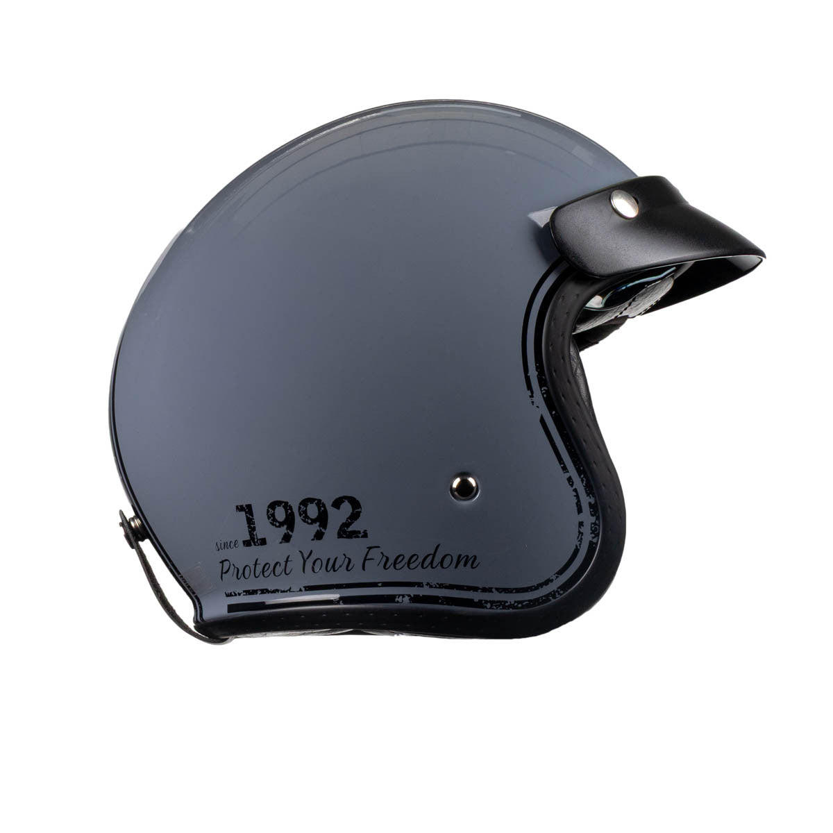 ROXAR HELMETS Kask motocyklowy otwarty retro ROXAR CLASSIC '92 szaro-czarny