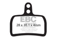 CFA386R - Klocki hamulcowe rowerowe (organiczne wyczynowe) EBC Brakes
